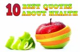 10 Best Quotes About Health