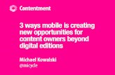 Beyond digital editions: New mobile opportunities for content owners