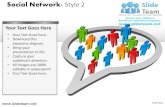 Social media marketing network design 2 powerpoint ppt templates.