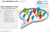 Social media marketing network design 2 powerpoint presentation slides.