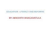 Education, literacy and reform