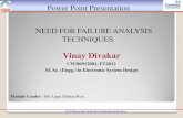 Need For Failure Analysis Techniques
