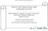 Search and Hyperlinking Task at MediaEval 2012
