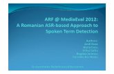 ARF @ MediaEval 2012: A Romanian ASR-based Approach to Spoken Term Detection