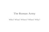 Roman  Army, 5 Ws