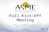 Fall 2014 kick   off meeting