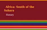Africa: South of the Sahara History