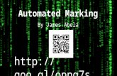 Automated Marking 2014