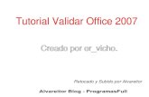 Tutorial validar office_2007_alvareitor