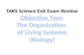 Objective Two: The Organization of Living Systems (Biology)