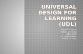 Universal design for learning (udl)
