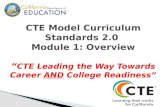 An Introduction to California's Newly Revised CTE MCS