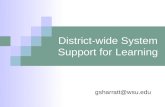 Wsu District Capacity Of Well Crafted District Wide System Of Support