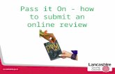Reading Families - Pass it on: how to submit an online review