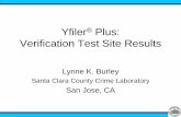 YFiler®Plus Verification Test Site Results