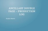 Ancillary double page – production log session 14