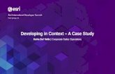 Developing in Context - A Case Study