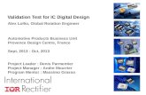 Validation Test for IC Digital Design