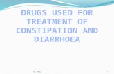 Drugs Used for treatment of Constipation & Diarrhoea