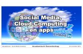 Social media, cloud computing, apps - academisch genootschap - 22 november 2012