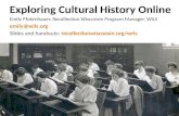 Exploring Cultural History Online -- Winding Rivers Library System Kickoff Event