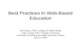 Web-Supported Teaching