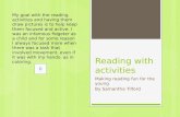 Reading with activities with sound