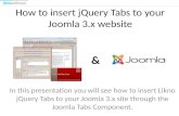 How to insert jQuery Tabs by Likno Software to your Joomla 3.x website