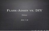 Flask admin vs. DIY