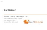 USSaudiForum - Plenary Session - Ahmad Chatila - Renewable Energy and Sustainability