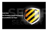 The Principles of Secure Development - BSides Las Vegas 2009