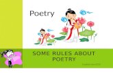 Some rules about poetry