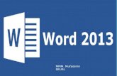 Ms word 2013