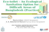 Eco-toilet: An Ecological Sanitation Option for Difficult Areas of Bangladesh