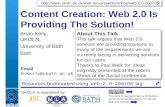 Content Creation: Web 2.0 Is Providing The Solution!