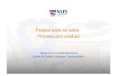 Project work on wikis: Process and product