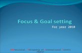 Focus & Goal Setting