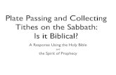 Collecting Tithes on the Sabbath: Is It Biblical