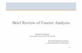 Brief Review of Fourier Analysis