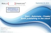 Start > Automate > Create | Book Publishing in the Cloud