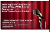 Better Law Firm Videoconference Training
