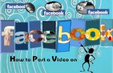How to post a video on fb