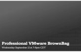 ProfessionalVMware BrownBag (Jason Boche) - VCAP-DCD Objective 1