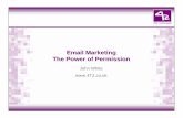 Email Marketing - the power  of Permission