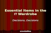 Essential Items In The It Wardrobe