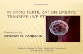 In vitro fertilization embryo transfer