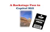 A backstage pass to capitol hill