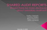 Seminar in Auditing - Shared Audits
