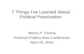 Politics Now Mo Fiorina Political Polarization