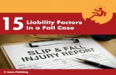 15 liability factors in a fall case